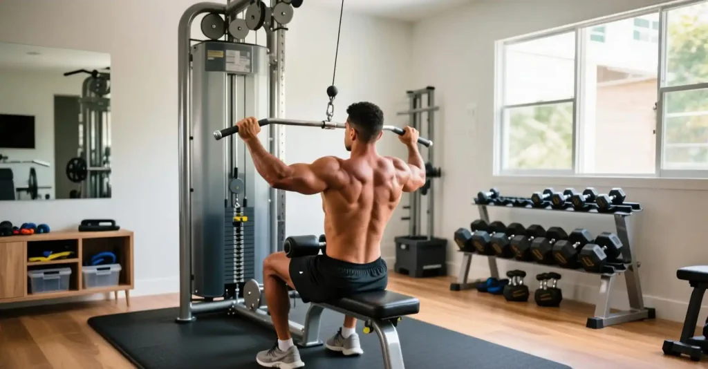 academia em casa - estação de musculação